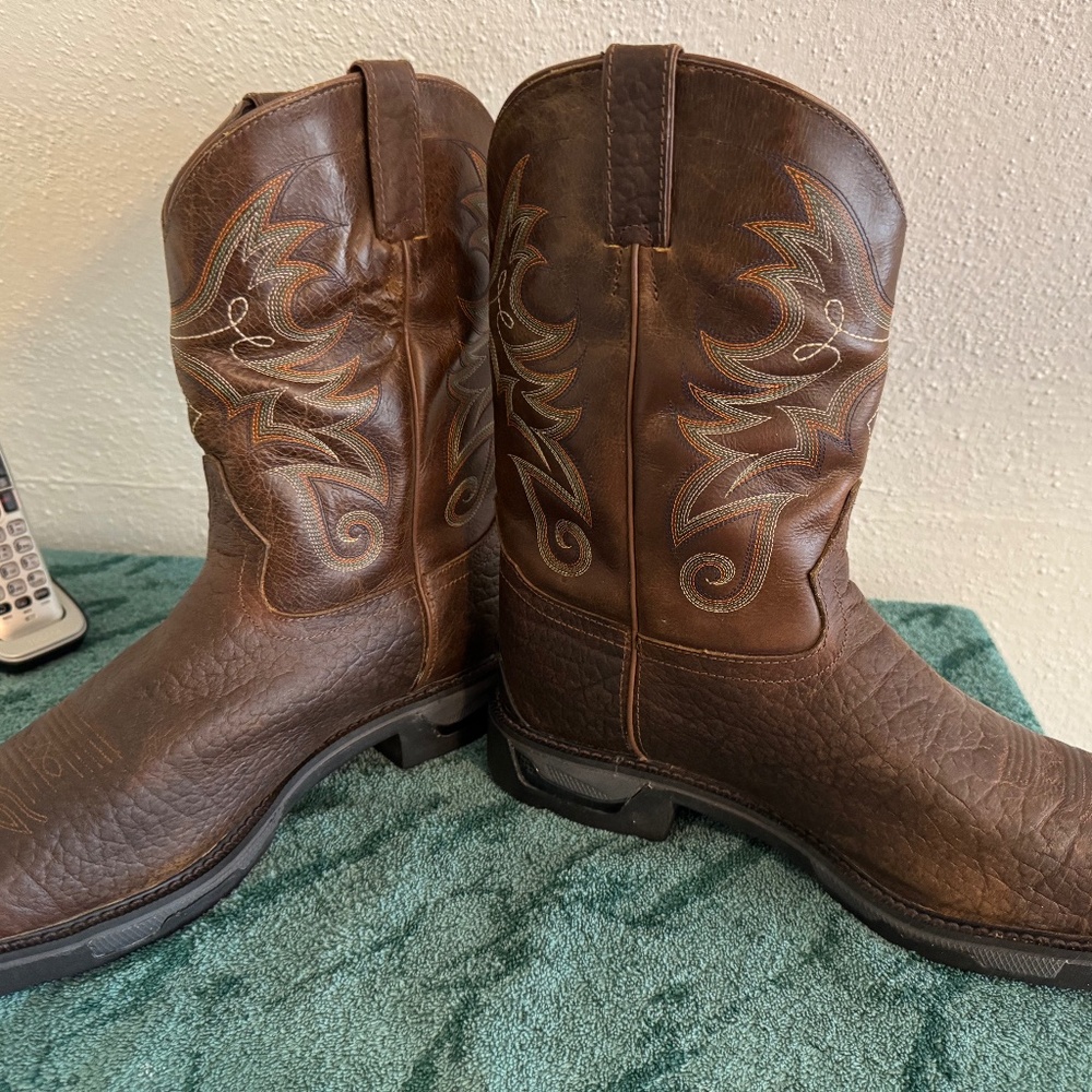 Tony Lama Badlands TXL square toe boots #TW4005